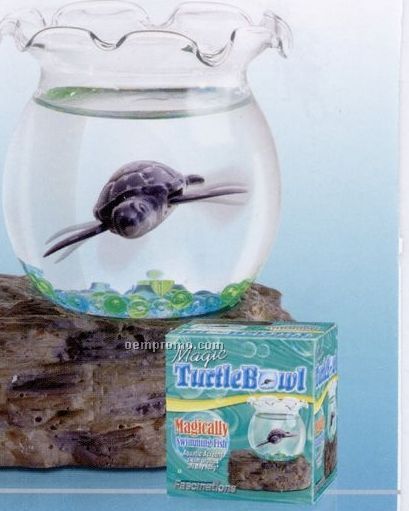 Magic Turtle Bowl With Imitation Swimming Sea Turtle