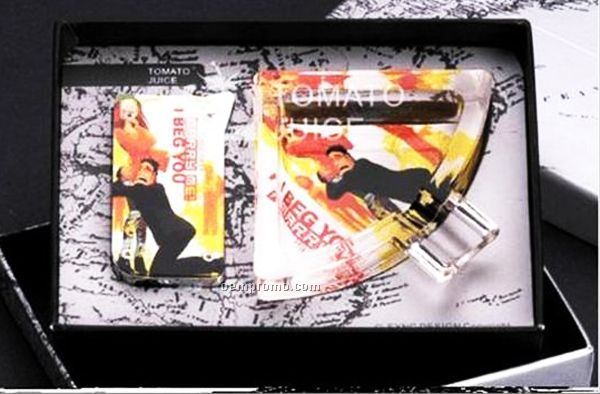 Glass Ashtray With Light