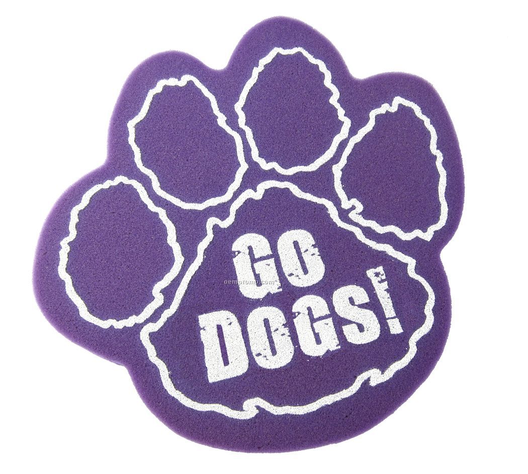 Paw Shaped Foam Hand Mitt - Outlined