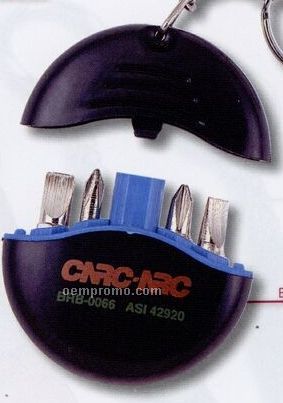 Screwdriver Set & Key Holder W/ 4 Bits