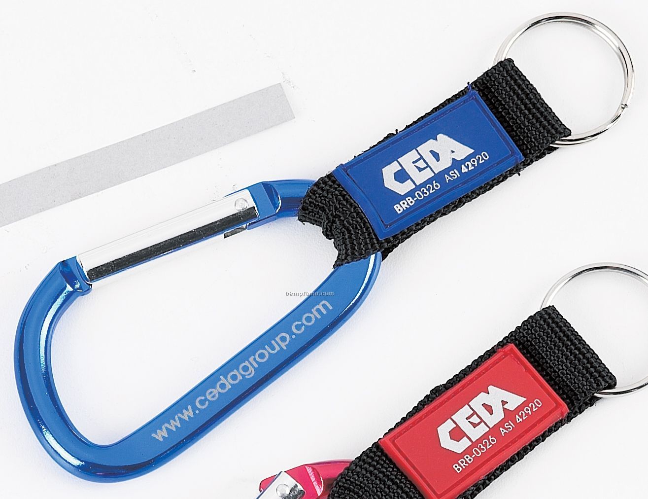Carabiner (8 Cm) W/ Lanyard And Key Ring
