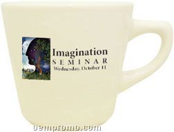 7oz. Short Restaurant Cup With Saucer Option-four Color Process