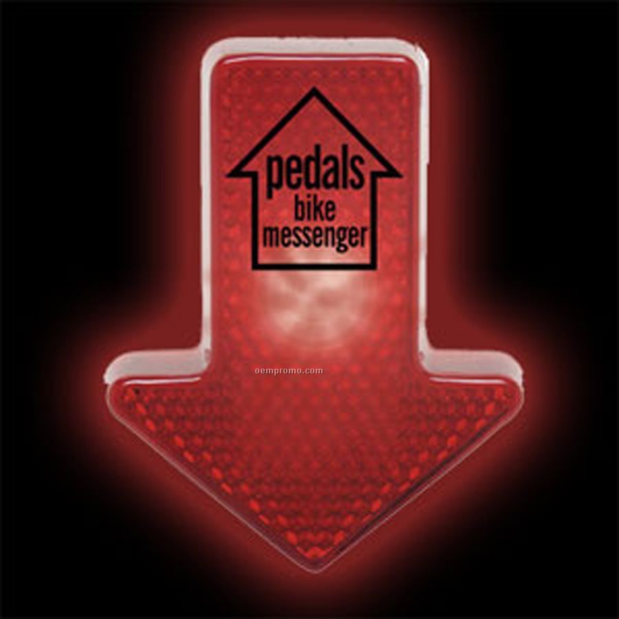 Red Flashing Arrow Reflector
