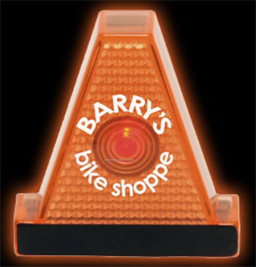 Orange Flashing Safety Cone Reflector