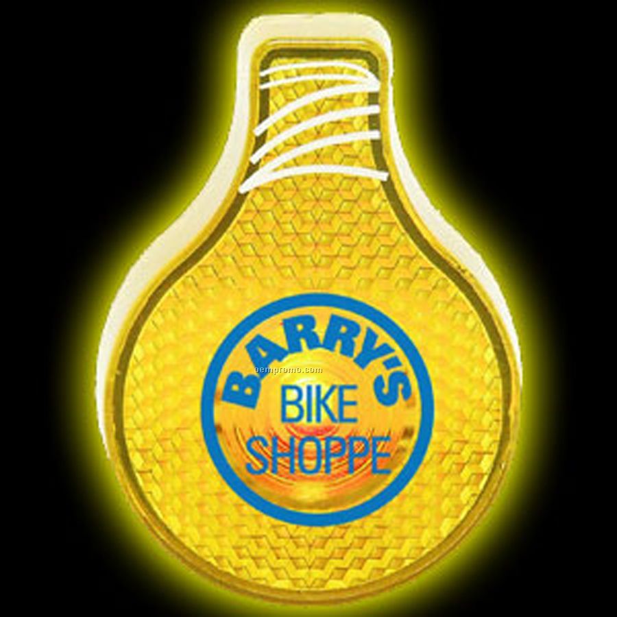 Yellow Flashing Light Bulb Reflector