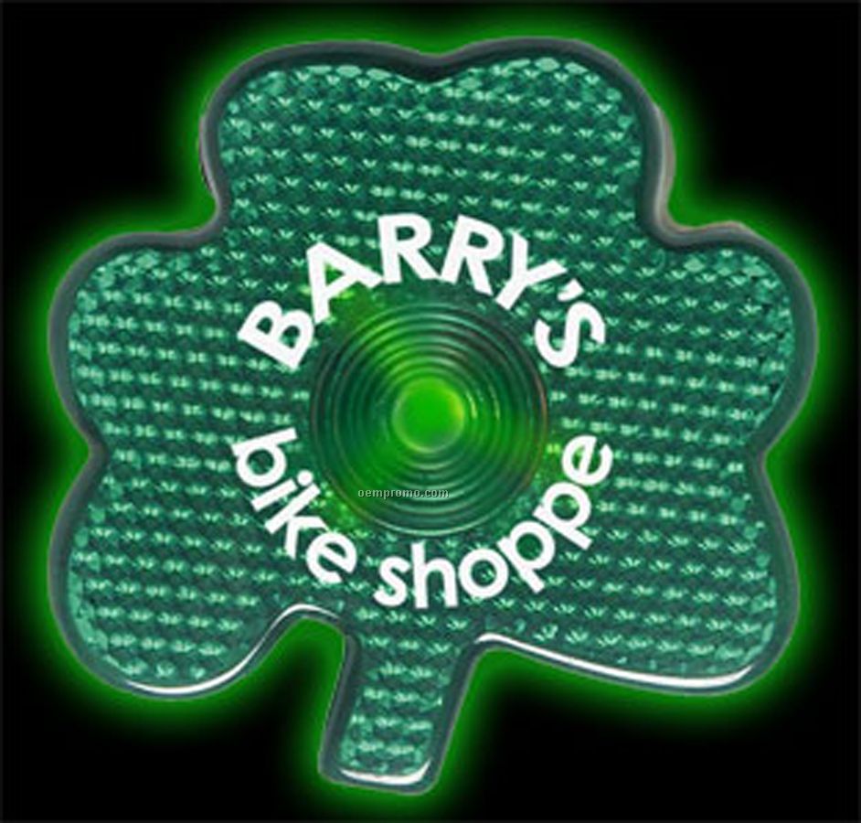 Green Flashing Clover Reflector