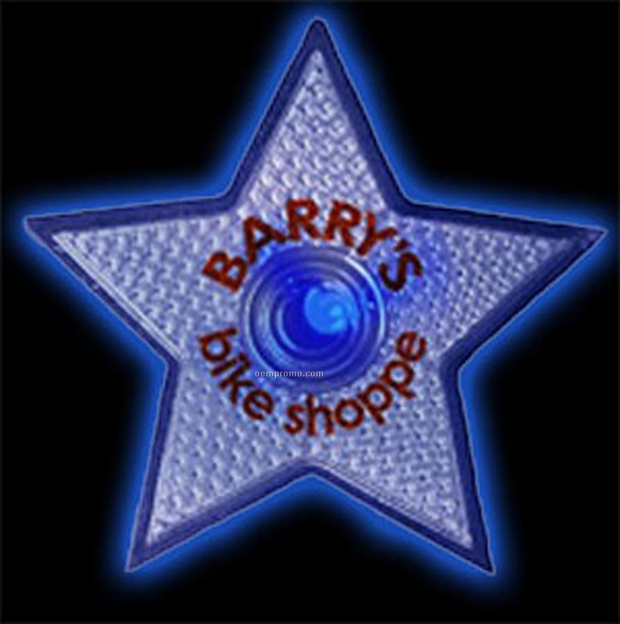 Blue Flashing Star Reflector
