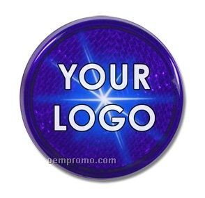 Blue Round Light Up Reflector W/ Blue LED