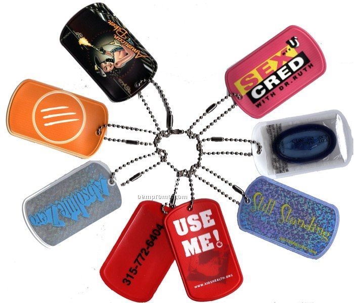 Bazic Plus Dog Tag Condom Wallet & Condom