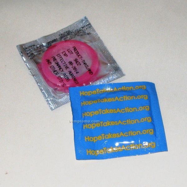 Custom Printed Foil Condoms W/ 4 Color Process 1 Side