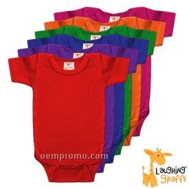 Infant Short Sleeve Cotton Onesie ( Bright Colors)