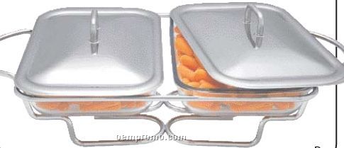 Maxam Twin Oblong Food Warmers