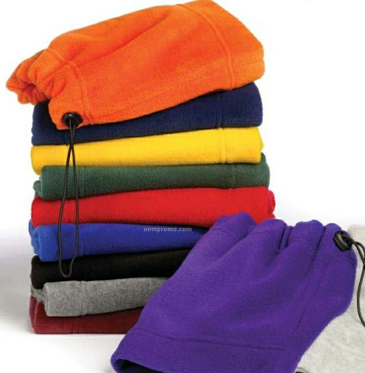 Wolfmark Black Fleece Neck Gaiter