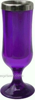 1.75 Oz. Stainless Lined Mini Hurricane Acrylic Cordial Glass