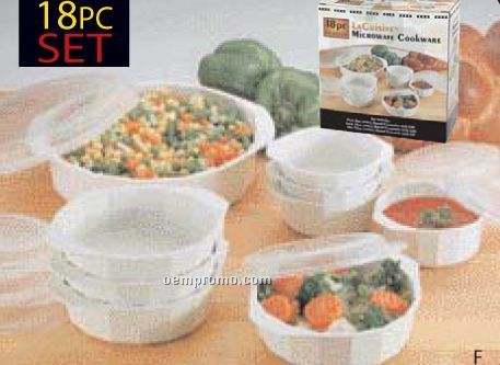 Lacuisine 18 PC Microwave Cookware Set