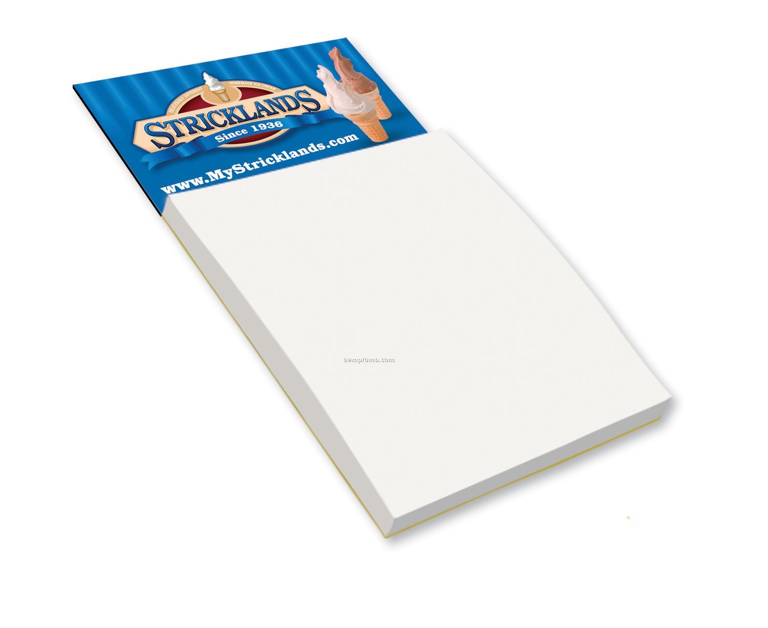 Peel & Stick Business Card Magnet W/ Blank Pad (2 Day Service)