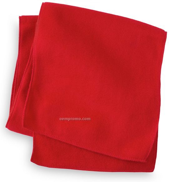 Wolfmark Red Fleece Neck Scarf