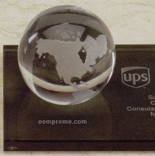 2quot  glass clear world globe