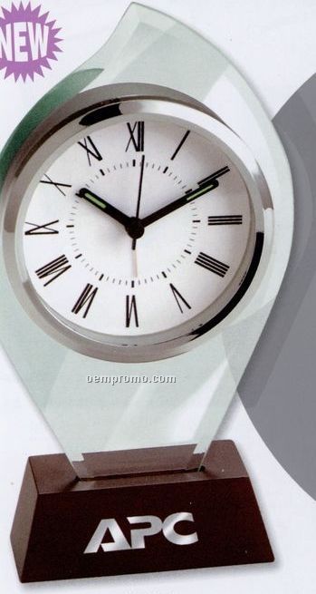 Flame Shaped Glass Alarm Clock