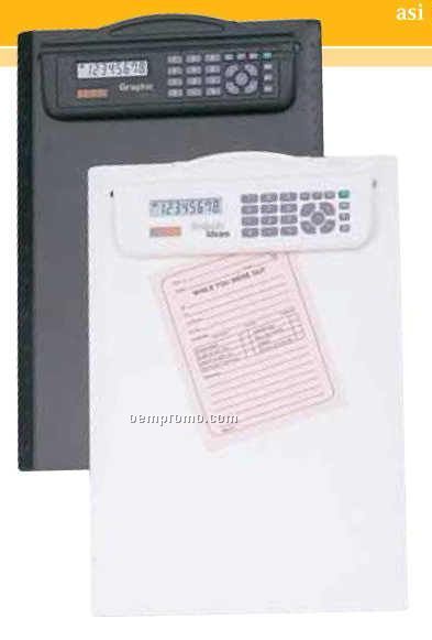 Dual Powered Clipboard Calculator With 8 Digit Display