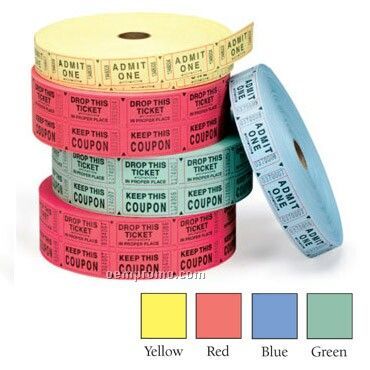 Single Roll Tickets - Stock Imprint