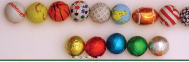 Chocolate Marbles, Earth And Sports Balls Candy