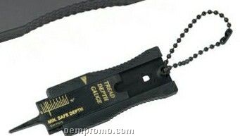 The Auto Tire Measurer Auto Tire Tread Gauge Keychain