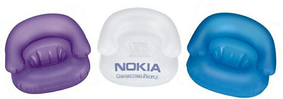 Inflatable Opaque Sofa Shape Cell Phone Stand