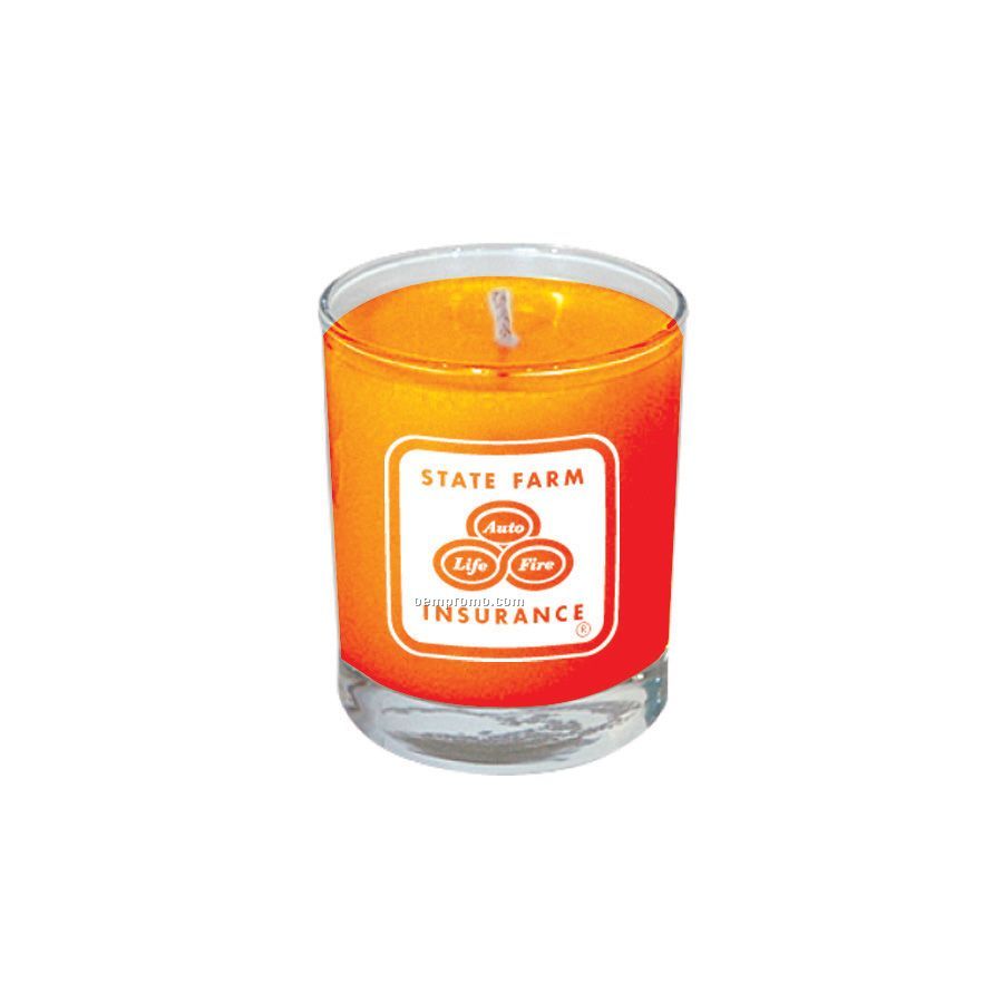 Mango And Papaya Votive Glass Soy Candle