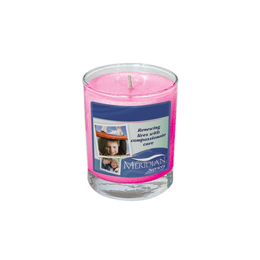 Fresh Cut Roses Votive Glass Soy Candle