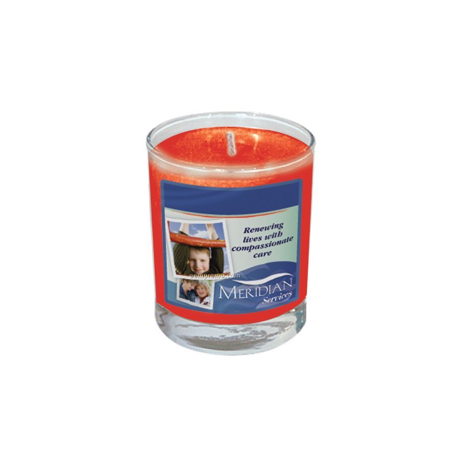 Cinnamon Votive Glass Soy Candle