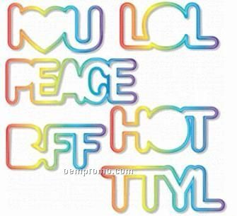 Words Silly Bandz
