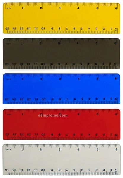 6 In. Translucent Ruler
