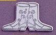 Adgrabbers 2d Cowboy Boots Token (2 1/2"X1 3/8")