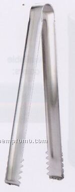 Stainless Steel Ice Tong W/ Squared End & Teeth