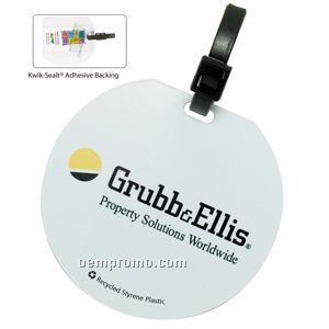 Recycled Jumbo Round Kwik-seal Luggage/ Bag Tag