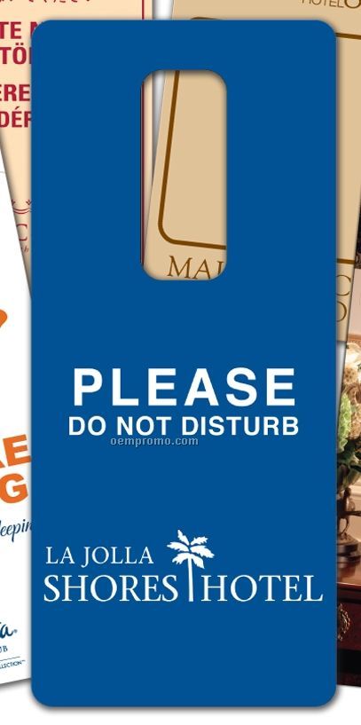 Custom Plastic Doorknob Hangers (4 Color Front & Back)
