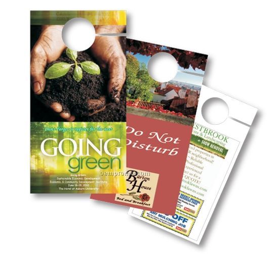 Custom Full Color Digital Printed Door Hanger