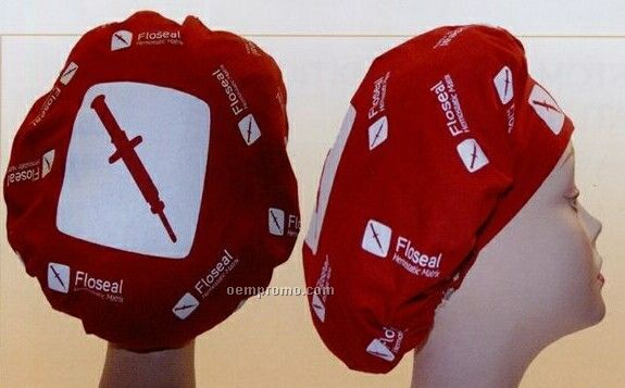 Banded Bouffant Scrub Cap W/Elastic Back Closure
