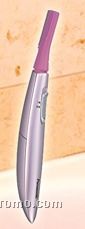 Facial Groomer With Pivoting Head And 2 Combs