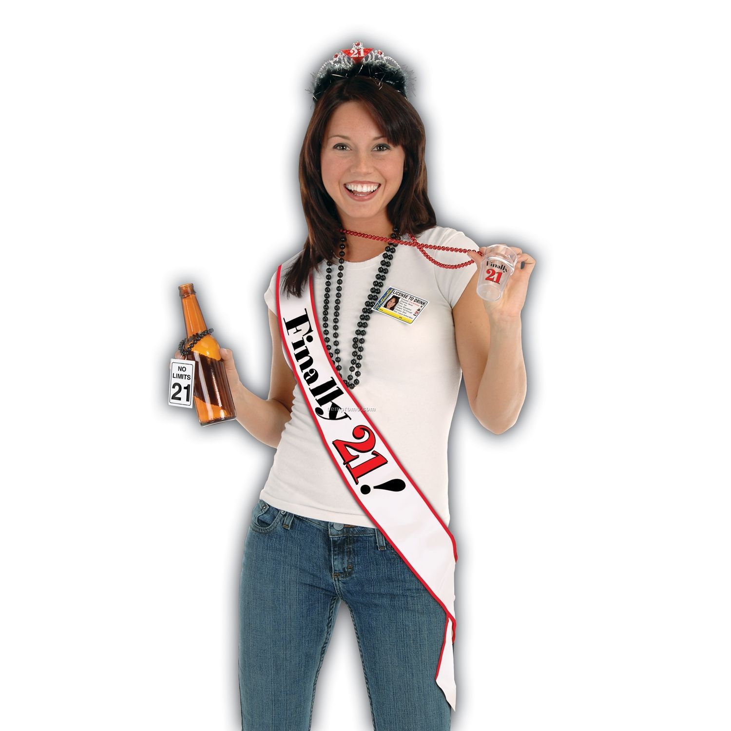 Finally 21 Satin Sash