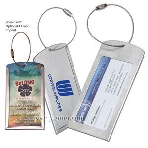 Prestige Metal Luggage Tag (4 Color Process)