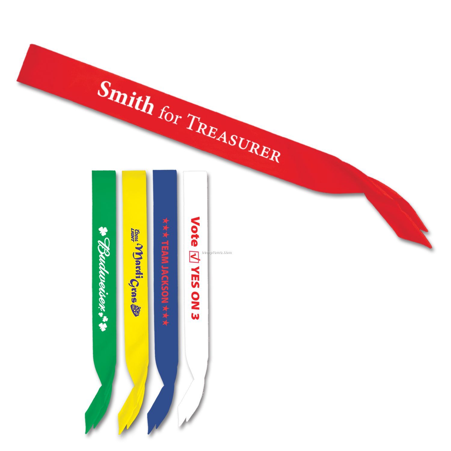 Fabric Satin Sashes