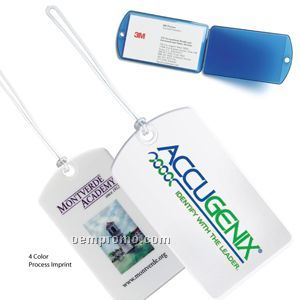 Wafer-thin Privacy Luggage Tag