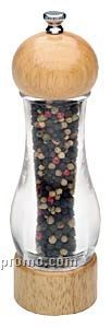 7.5" Acrylic & Wood Pepper Mill