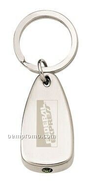 Satin Nickel Teardrop Key Lite With Red Light