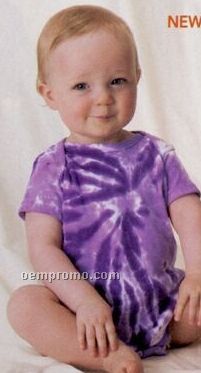 Gildan Tie-dyed Infant Tone-on-tone Pinwheel Creeper / Short Sleeve