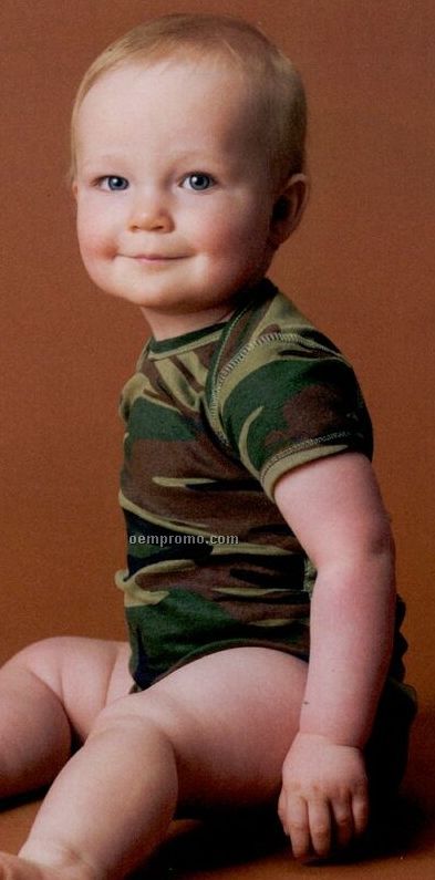 Code V Infant Camouflage Lap Shoulder Creeper