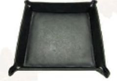 Stone Wash Cowhide Valuables Tray W/ Snap Button Closure