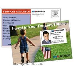 Super Seal Postcard W/ Business Card Magnet (5 3/16"X8")